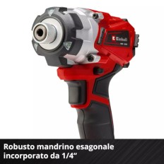 AVVITATORE IMPULSI BATTERIA TE-CI 18/1 LI SOLO MACCHINA VOLT 18 X-CHANGE EINHELL