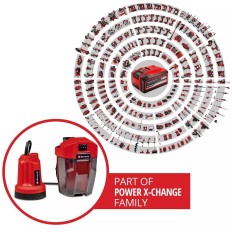 POMPA SOMMERSA PER ACQUE CHIARE A BATTERIA GE-SP 18 LL LI-SOLO EINHELL