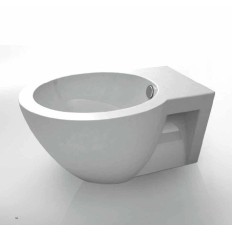 SANITARI COPPIA EASY BATH BIDET MONOFORO VASO CON SEDILE COLORE BIANCO SOSPESI