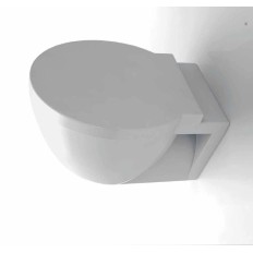 SANITARI COPPIA EASY BATH BIDET MONOFORO VASO CON SEDILE COLORE BIANCO SOSPESI