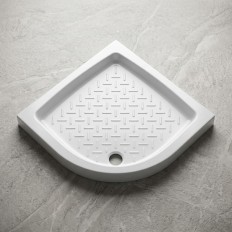 PIATTO DOCCIA H11 SEMICIRCOLARE IN CERAMICA BIANCO