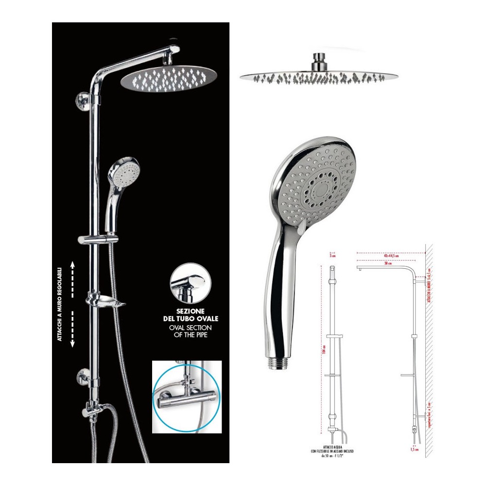 COLONNA DOCCIA LOVE MISCELATORE TERMOSTATICO