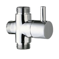 DEVIATORE DOCCIA CROMO X COLONNA A LEVA MASCHIO Ø  3/4"  X 1/2" X 1/2" MM DAMAST