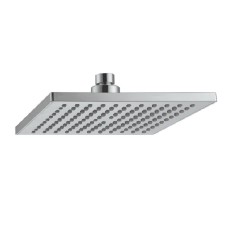 SOFFIONI DOCCIA PETALO QUADRATI IN ABS CROMATO ANTICALCARE ATTACCO 1/2  DAMAST