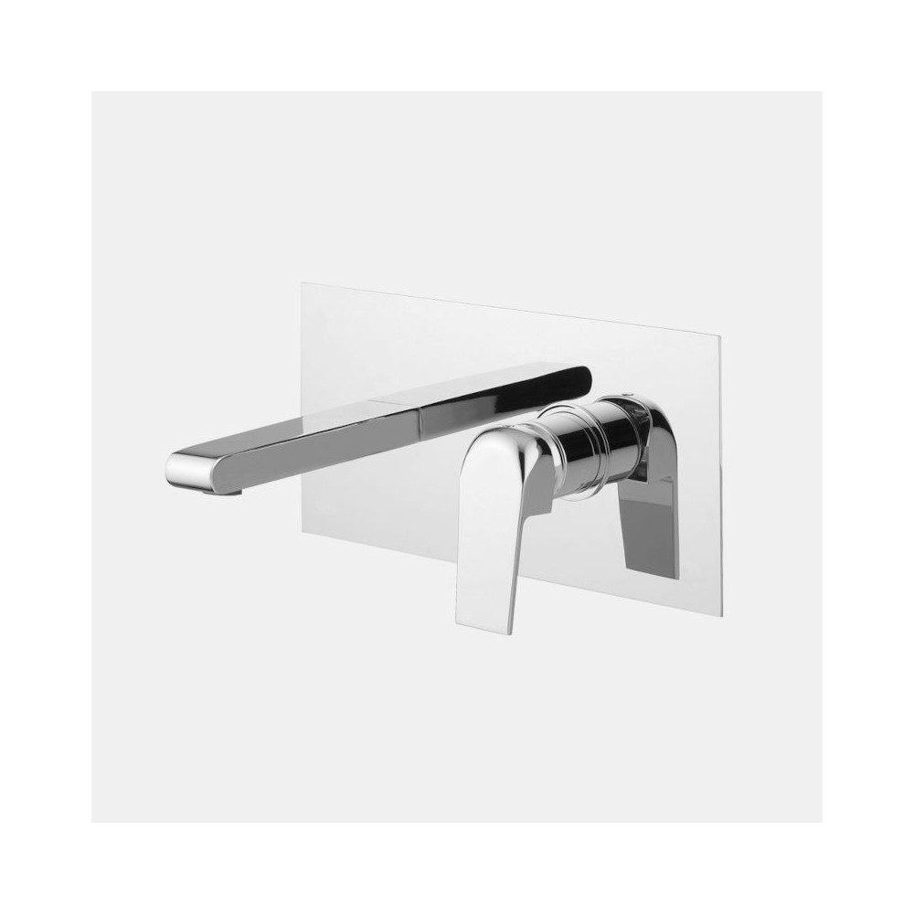 MISCELATORE C100 LAVABO CROMO INCASSO CON BOCCA EROGAZIONE FRAMO