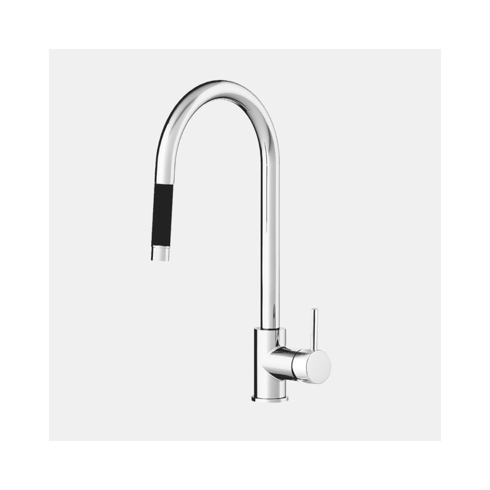 MISCELATORE LAVELLO LVLO607 CON DOCCIA ESTRAIBILE CROMO FRAMO