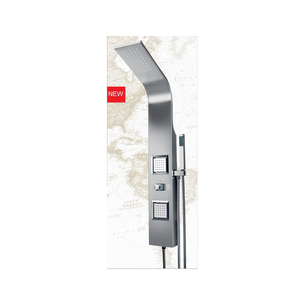 COLONNA DOCCIA MULTIWELLNESS SPRING CM 15X100 ACCIAIO INOX SPAZZOLATO
