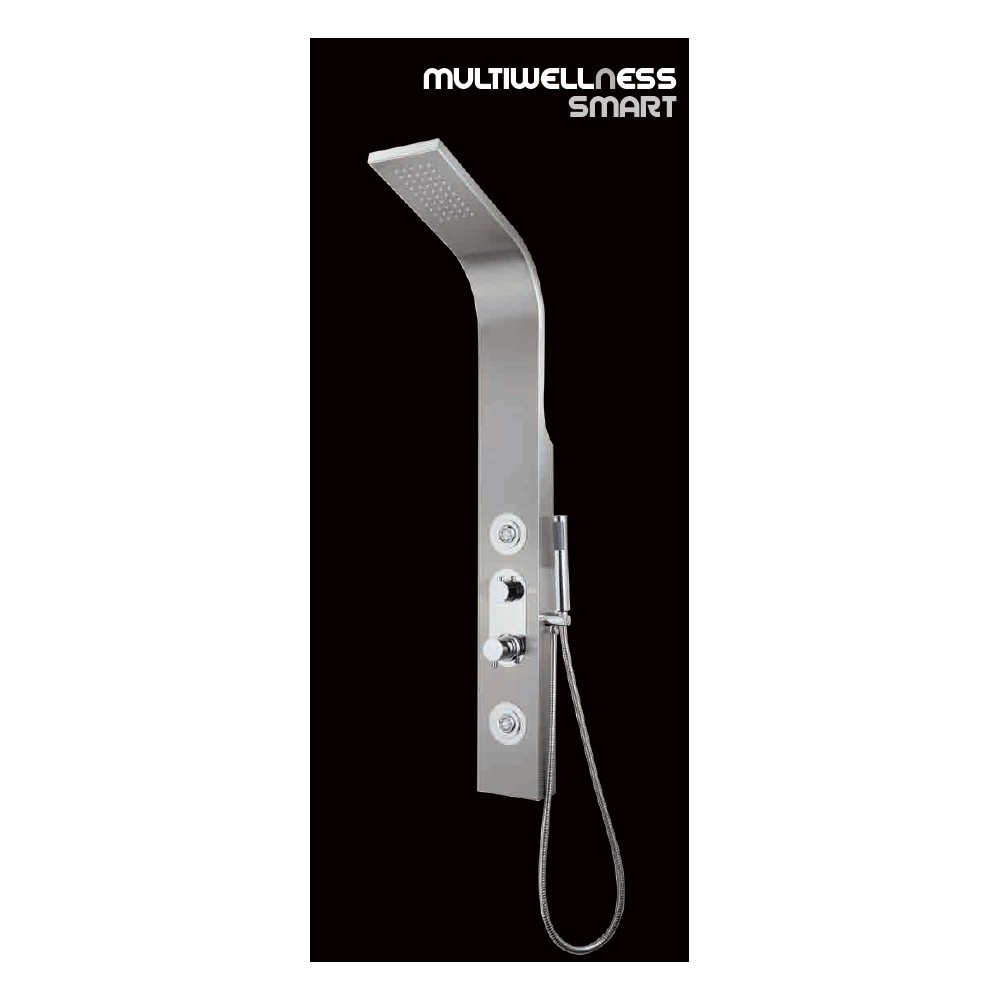 COLONNA DOCCIA MULTIWELLNESS SMART CM 15X125 ACCIAIO SATINATO
