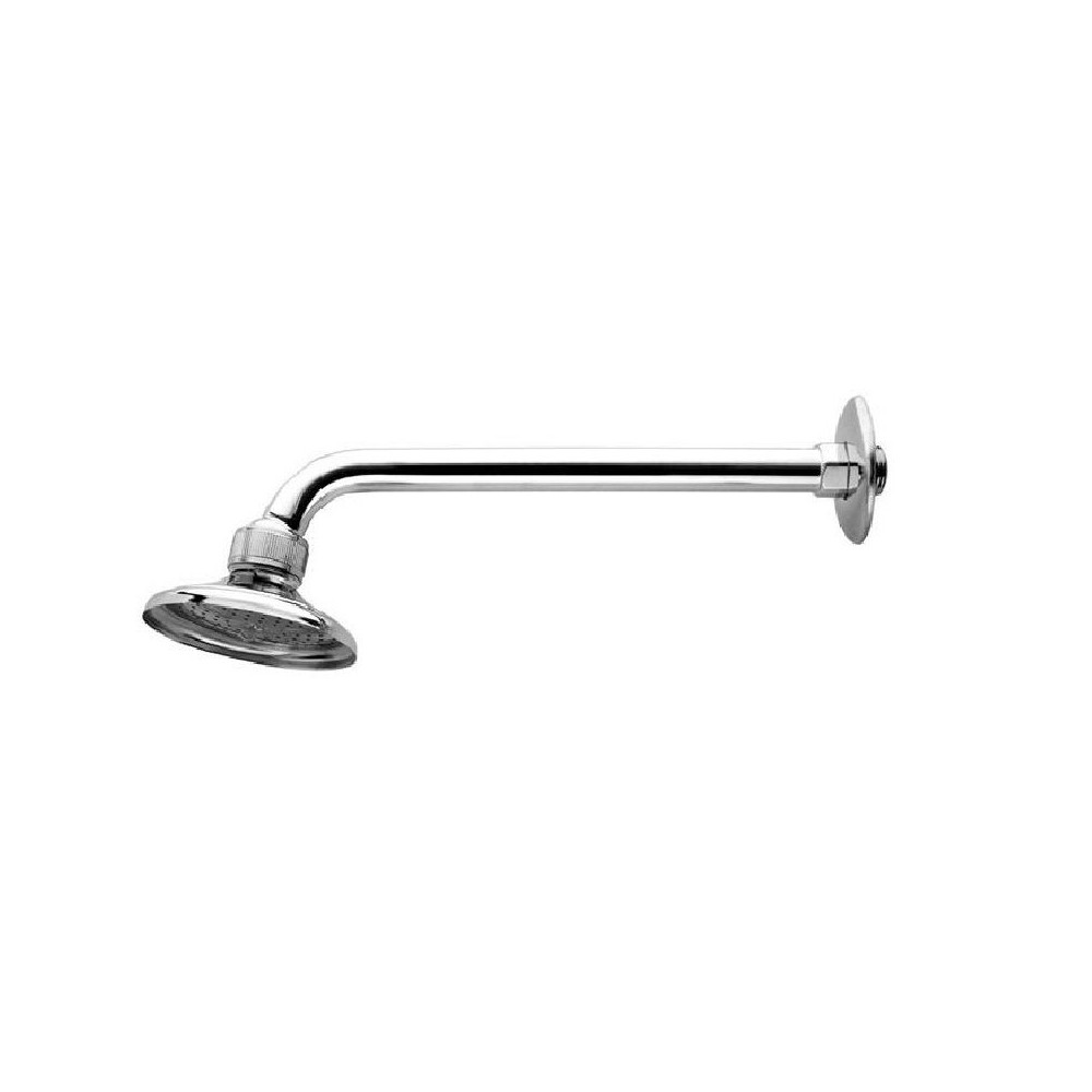 DOCCIA BRACCIO EKO TONDO CON SOFFIONE LUNGHEZZA 30 CM ATTACCO Ø 1/2" CROMO