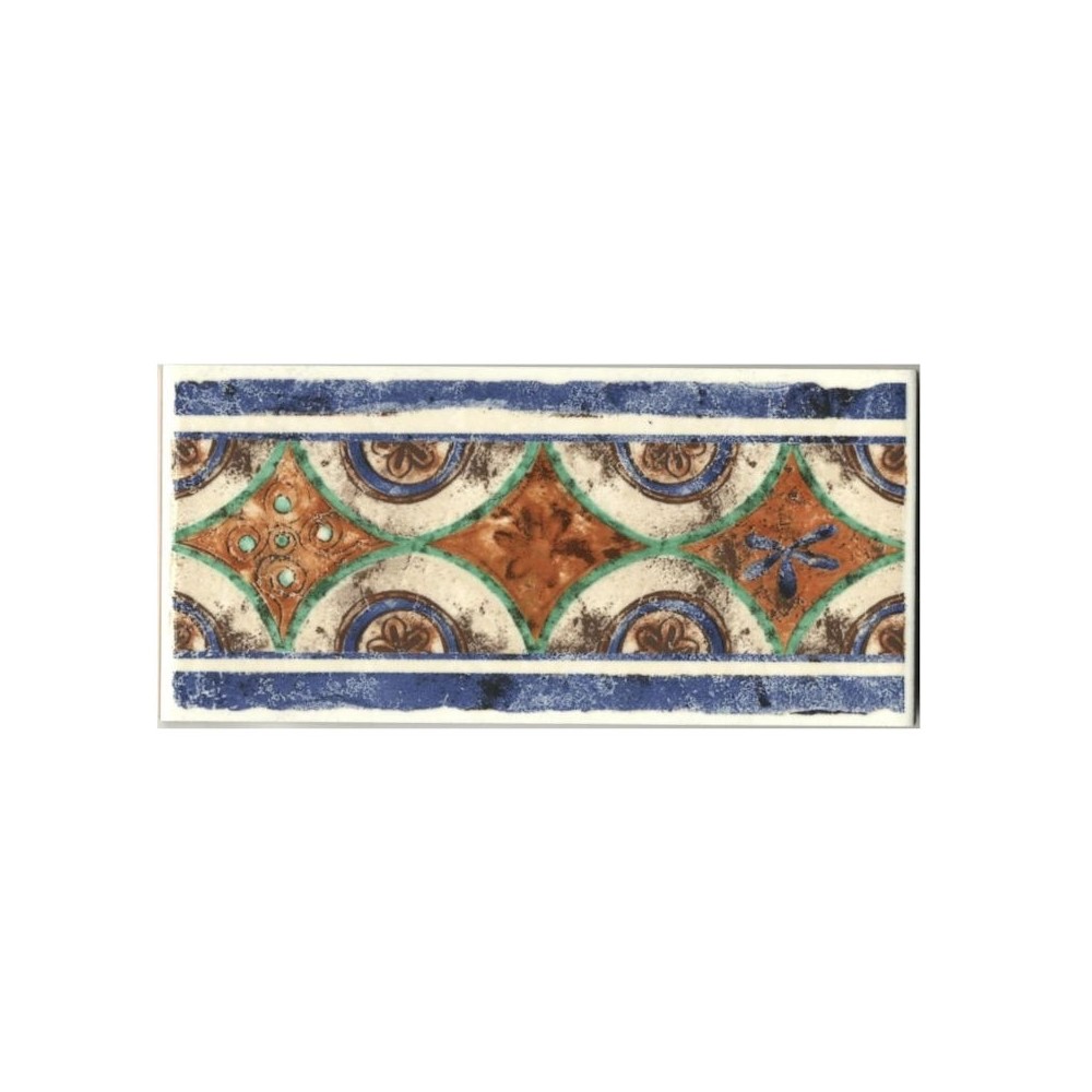 LISTELLO CERAMICA FAIANCE BIANCO ANTICO CM 10X20