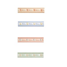 LISTELLO CERAMICA ERCOLANO DECORATO CM 4X20