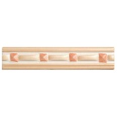 LISTELLO CERAMICA ERCOLANO DECORATO CM 4X20