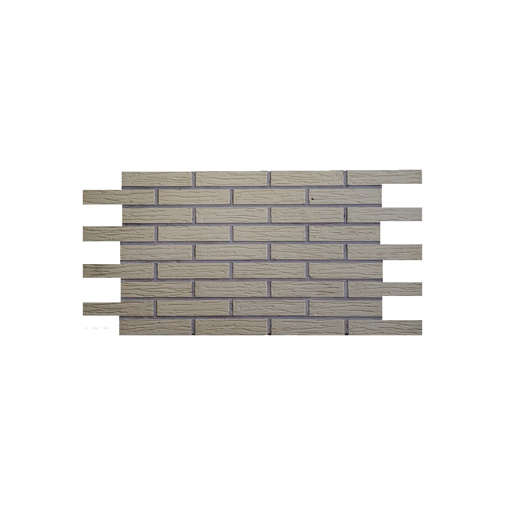 MATTONE KLINKER RIGATO BIANCO CM 5X14X24