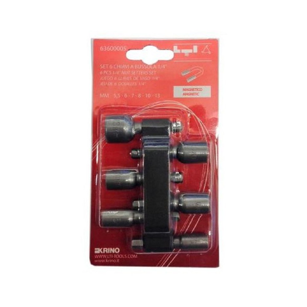 ASSORTIMENTO CHIAVI BUSSOLA MAGNETICHE SET PEZZI 6 LTI