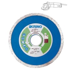DISCO DIAMANTATO CON CORONA CONTINUA LISCIA Ø MM 115 KRINO