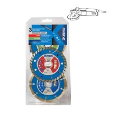 DISCHI DIAMANTATI ASSORTIMENTO 3PZ MM Ø115 KRINO