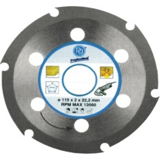 DISCO PER LEGNO E PVC Ø MM 115 FORO Ø MM 22,2 SPESSORE MM 2