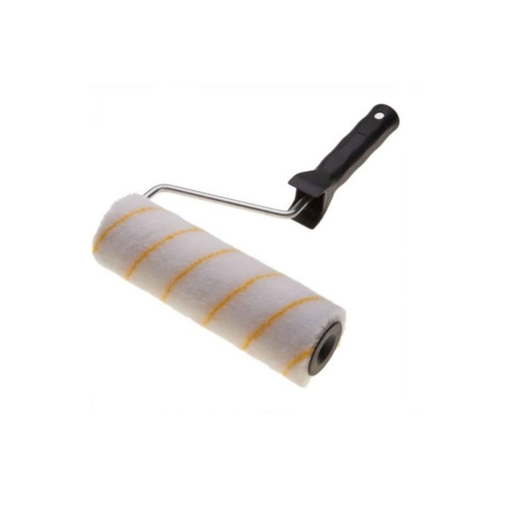 RULLO NYLON BIANCO A RIGHE GIALLE CM 20 Ø 58 MM