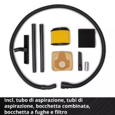 ASPIRASOLIDI E LIQUIDI BIDONE INOX TC-VC 3055 S LITRI 30 950W EINHELL