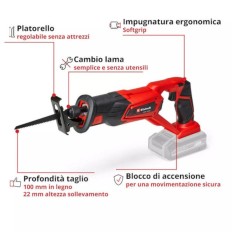 SEGHETTO GATTUCCIO BATTERIA TE-AP 18 LI SOLO CORPO MACCHINA VOLT 18 X-CHANGE EINHELL
