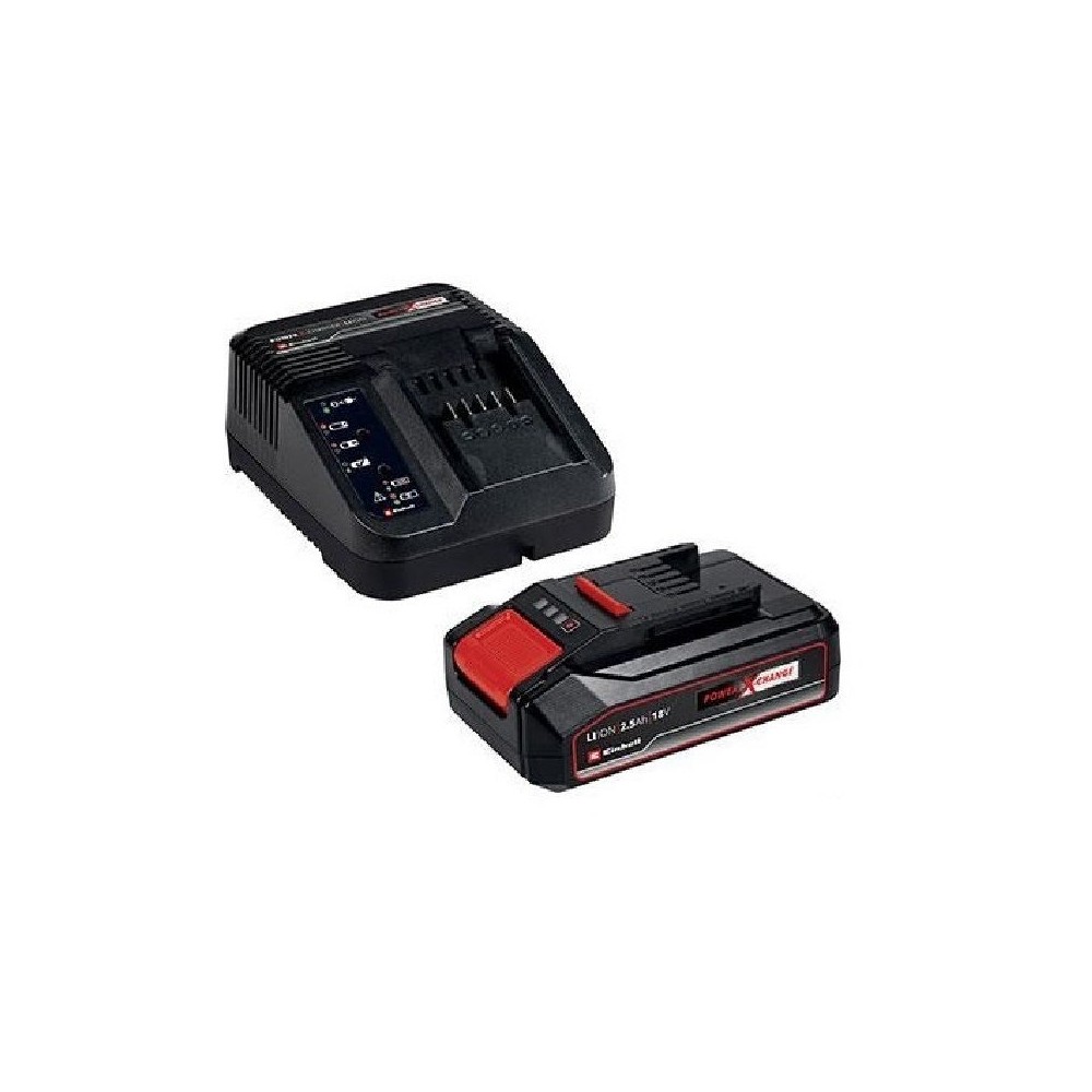 KIT ENERGIA LITIO X-CHANGE 18 VOLT 1 BATTERIA AH 2,5 + CARICABATTERIA EINHELL