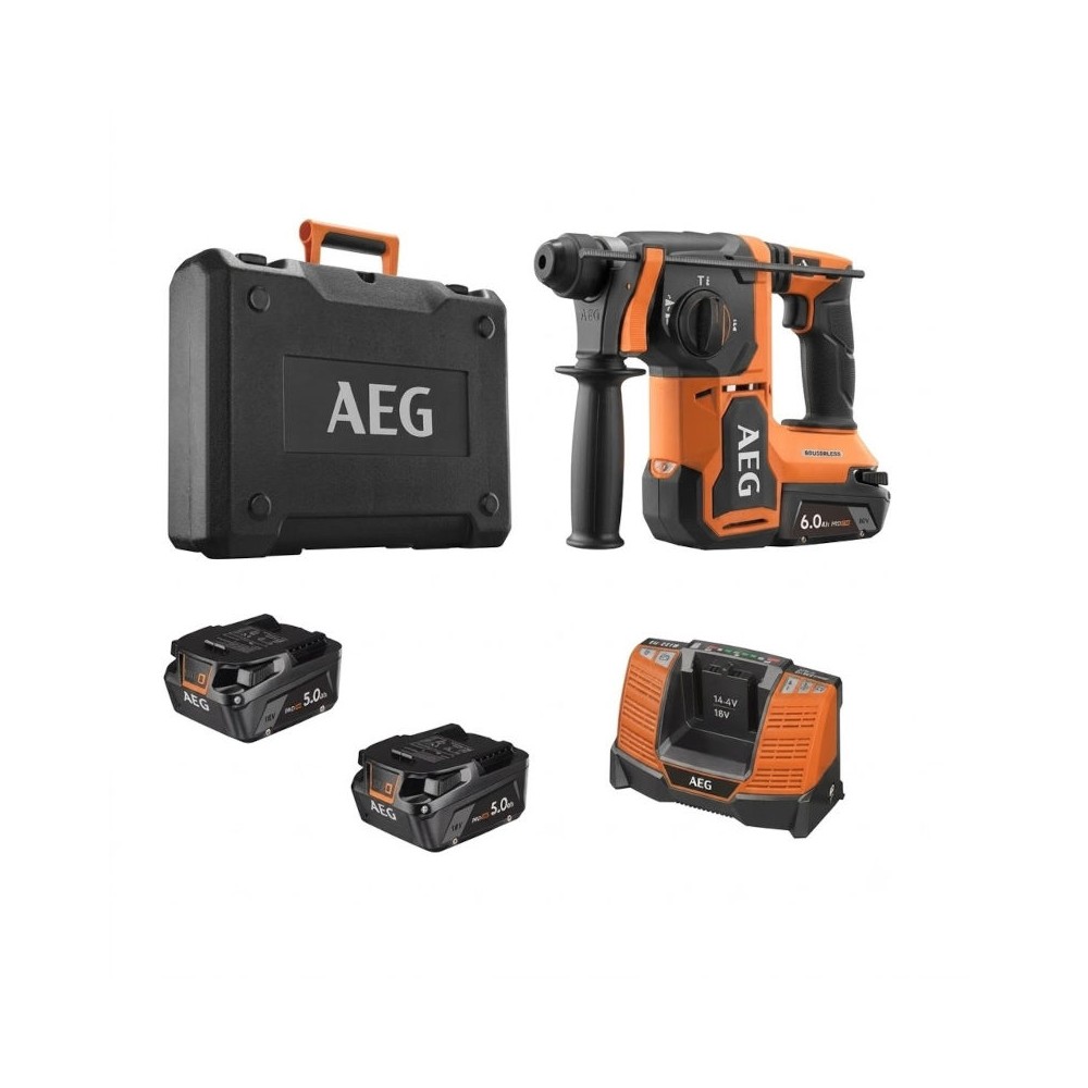 MARTELLO TASSELLATORE BATTERIA BBH 18BL2 + VALIGIA AEG