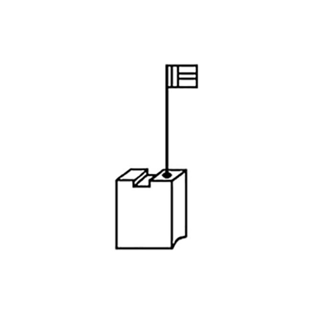 CARBONCINO RICAMBIO SPAZZOLA MM 6.3X 12.5 ALTEZZA 22 MM CONFEZIONE 2 PEZZI COMPATIBILE BOSCH Z0140