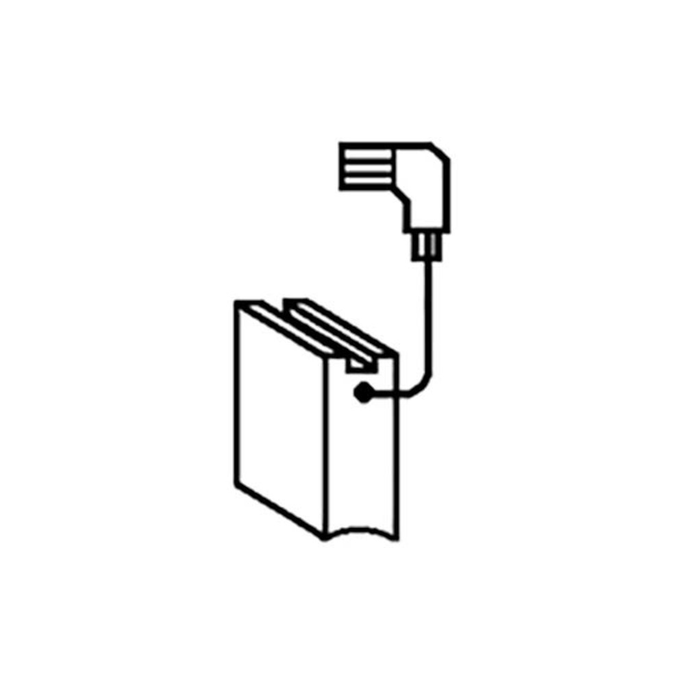 CARBONCINO RICAMBIO SPAZZOLA MM 5 X 8 ALTEZZA 19 MM CONFEZIONE 2 PEZZI COMPATIBILE BOSCH