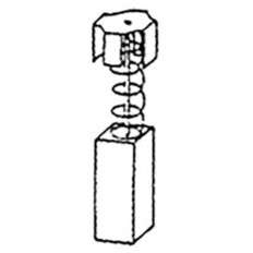CARBONCINO RICAMBIO SPAZZOLA MM 5 X 8 ALTEZZA 11 MM CONFEZIONE 2 PEZZI COMPATIBILE MAKITA