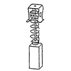 CARBONCINO RICAMBIO SPAZZOLA MM 6 X 9 ALTEZZA 11 MM CONFEZIONE 2 PEZZI COMPATIBILE MAKITA