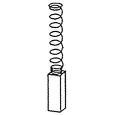 CARBONCINO RICAMBIO SPAZZOLA MM 6X6 H. MM 15 CONFEZIONE 2 PEZZI COMPATIBILE BD DEWALT