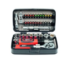 ASSORTIMENTO 38 PEZZI INSERTI COLORATI BUSSOLE E ACCESSORI CON CRICCHETTO