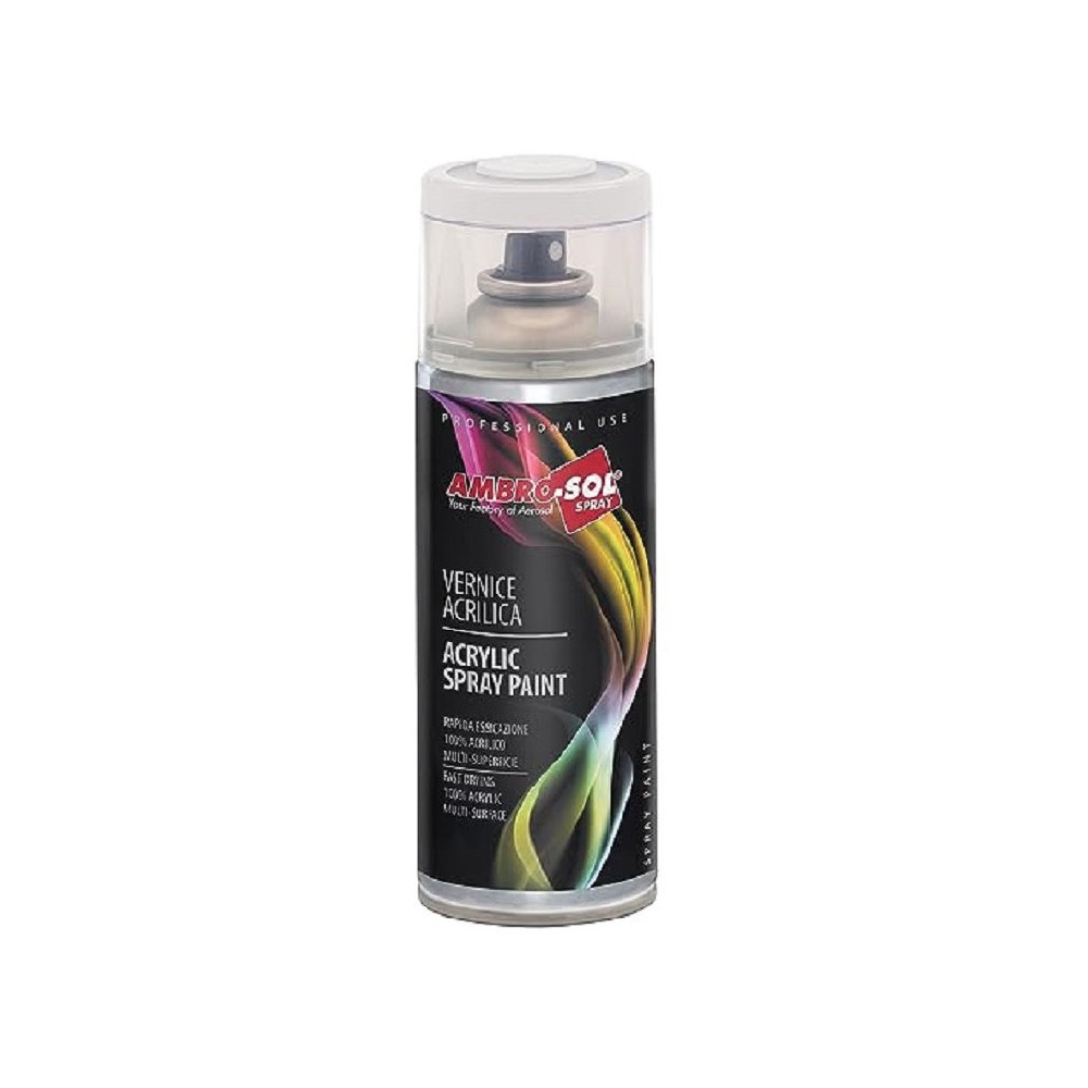 SMALTO BOMBOLETTA SPRAY ACRILICO MULTIUSO ML 400 TRASPARENTE  AMBRO-SOL