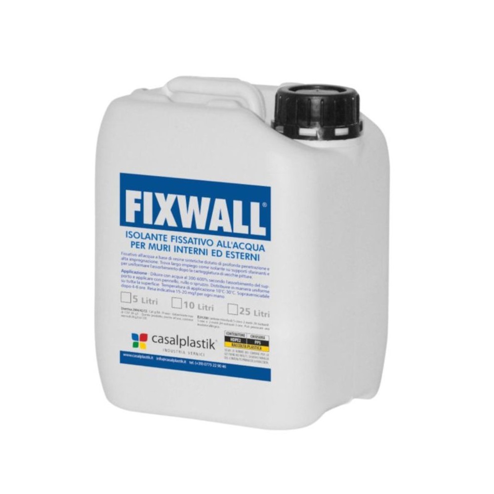 ISOLANTE FIXWALL FISSATIVO VINILICO ALL'ACQUA PER INTERNI ED ESTERNI