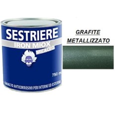 SMALTO MICACEO IRON MIOX GRANA GROSSA GRAFITE METALLIZZATO 2193  SESTRIERE