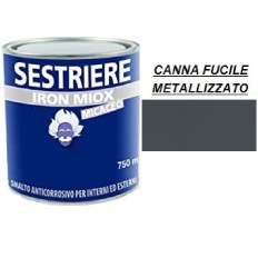 SMALTO MICACEO IRON MIOX GRANA GROSSA CANNA FUCILE METALLIZZATO 2194  SESTRIERE