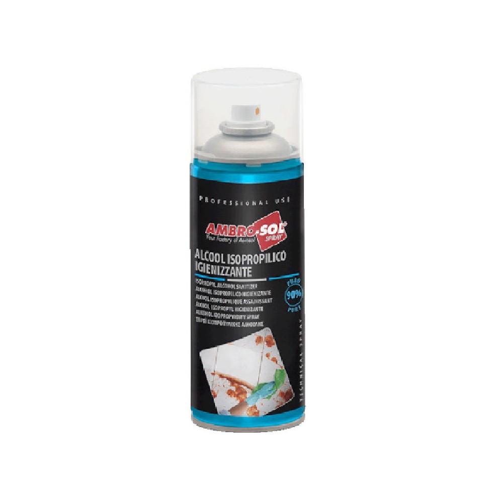 ALCOOL ISOPROPILICO IGIENIZZANTE BOMBOLETTA SPRAY 400 ML  AMBRO-SOL