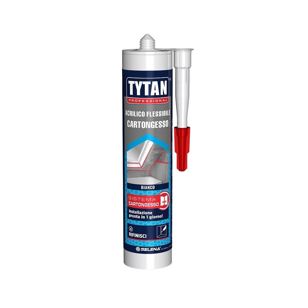 SIGILLANTE ACRILICO FLESSIBILE CARTONGESSO 300 ML BIANCO TYTAN