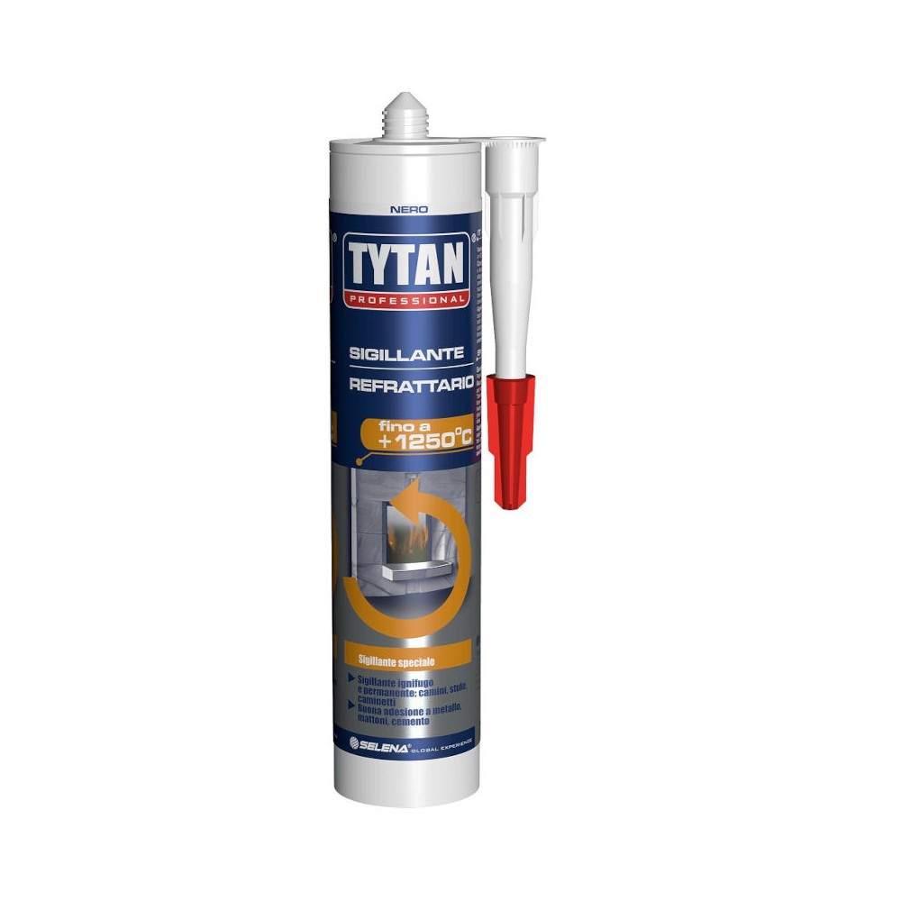 SILICONE REFRATTARIO ALTA TEMPERATURA NERO TYTAN