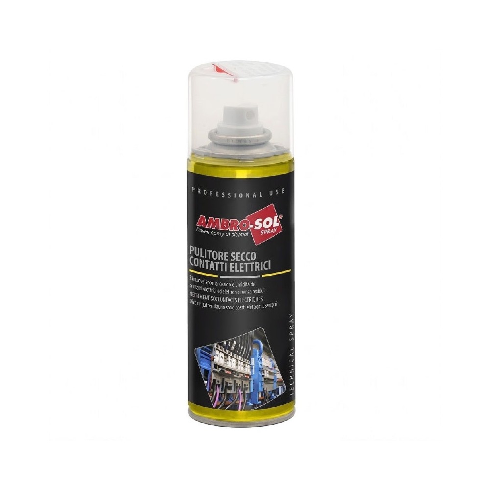 PULITORE SECCO BOMBOLETTA SPRAY PER CONTATTI ELETTRICI 200 ML AMBRO-SOL