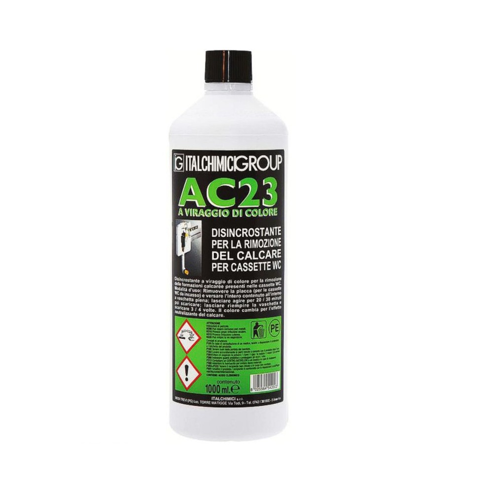 DISINCROSTANTE AC 23 PER CASSETTE SCARICO WC ML 1000 ITALCHIMICI