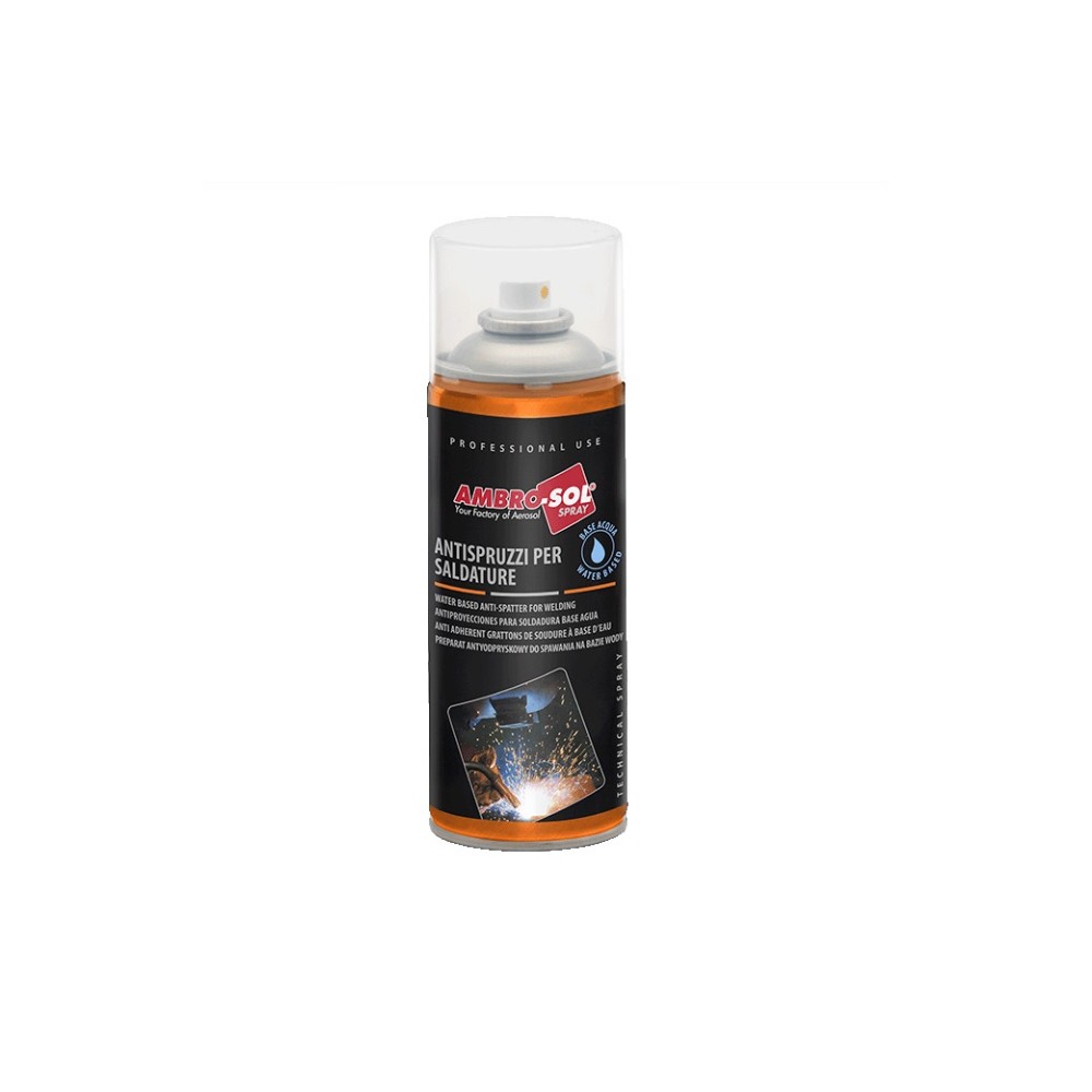 ANTISPRUZZI PER SALDATURE SPRAY BASE ACQUA 400 ML AMBRO-SOL