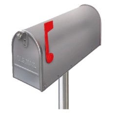 CASSETTA POSTA DAISY ACCIAIO VERNICIATA ARGENTO MM 170X480 H MM 220
