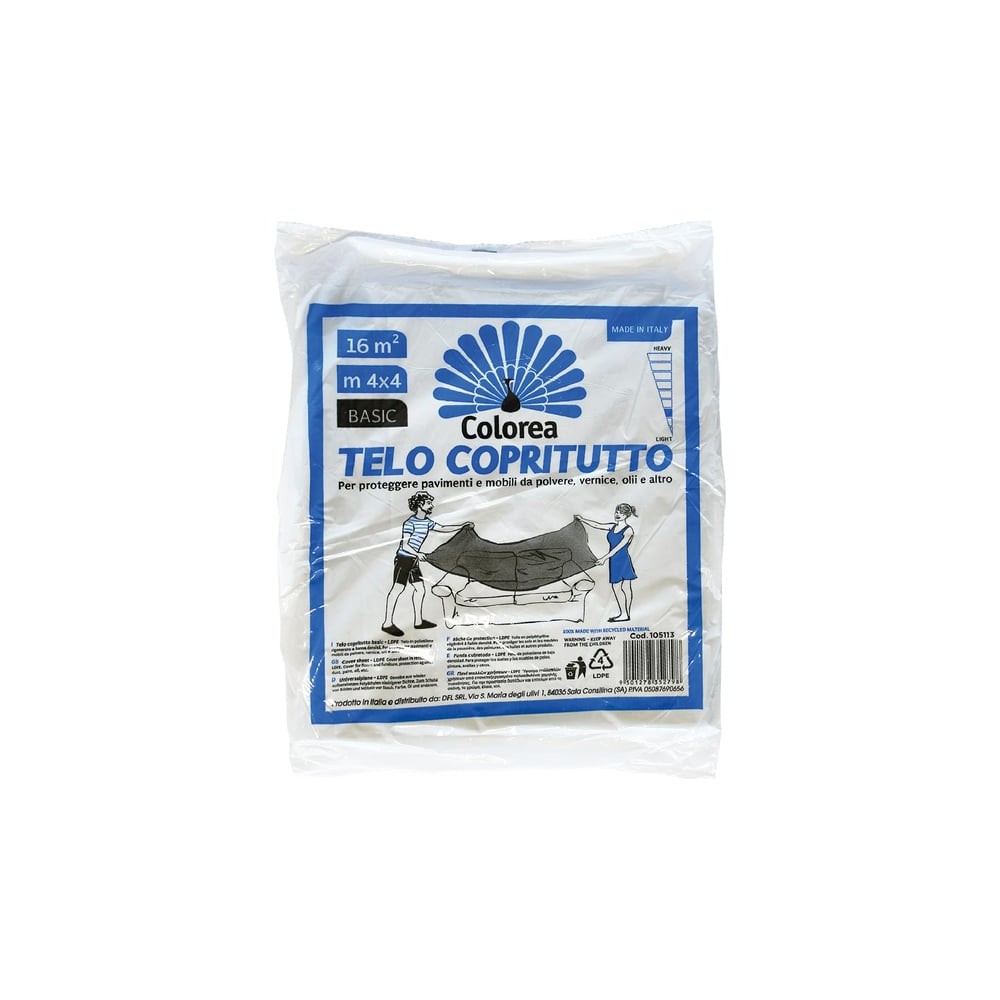 TELO POLIETILENE COPRITUTTO MT 4X4 GR. 730