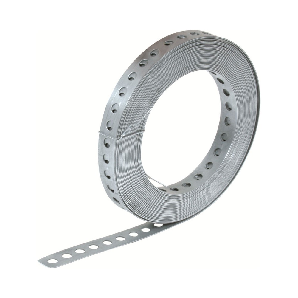 NASTRO FISSAGGIO FORATO ZINCATO MM 6,3 Ø 17MM X 10M
