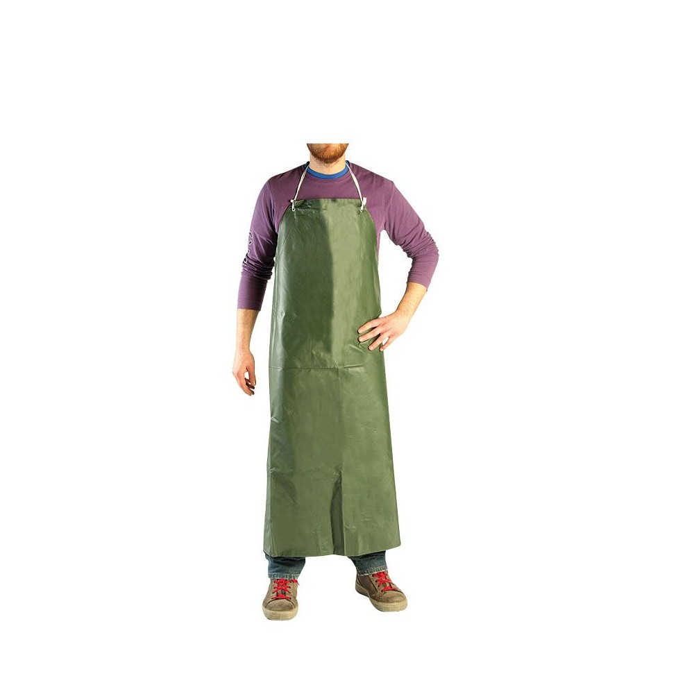GREMBIULE PVC ANTISTRAPPO VERDE CM 75X110