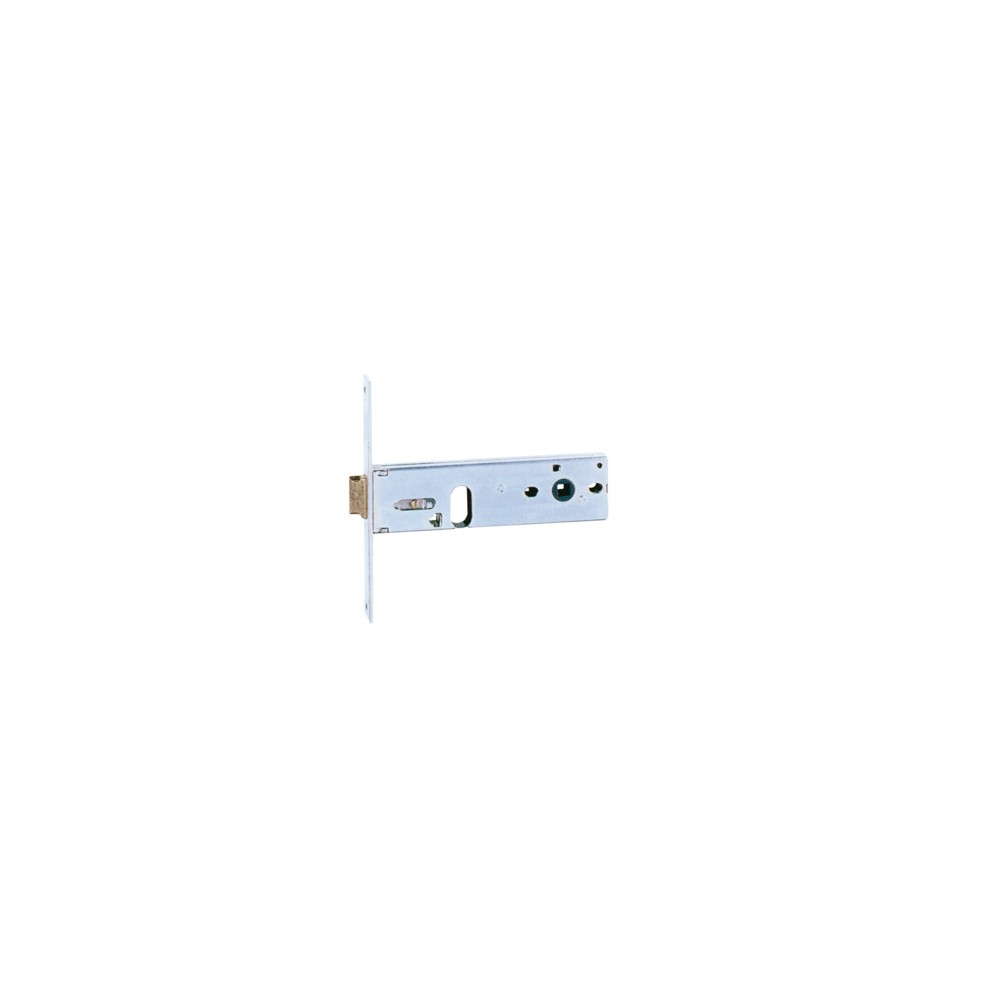SERRATURA FASCIA INFILARE 704 BORDO QUADRO ZINCATA F MM16 OVALE + SCROCCO H.MM 44
