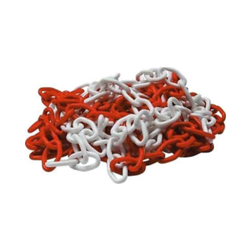 CATENA PLASTICA BIANCA/ROSSA MM 5 ROTOLO 10 MT