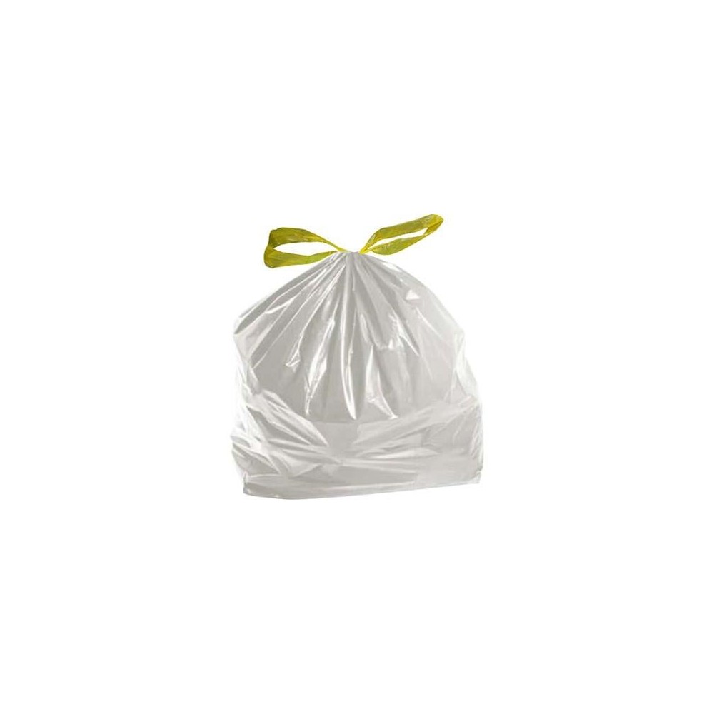 SACCHI BUSTE PLASTICA SPAZZATURA CASA CON MANIGLIE TRASPARENTE CM 55 X 65 CF 15PZ