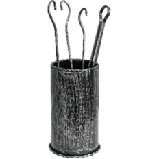 ATTREZZATURE PIANTANA X CAMINO KIT CILINDRO FERRO BATTUTO H.CM 50